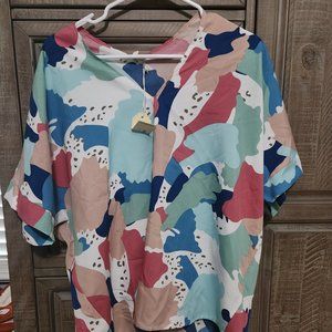 Multi colored oversized shirt